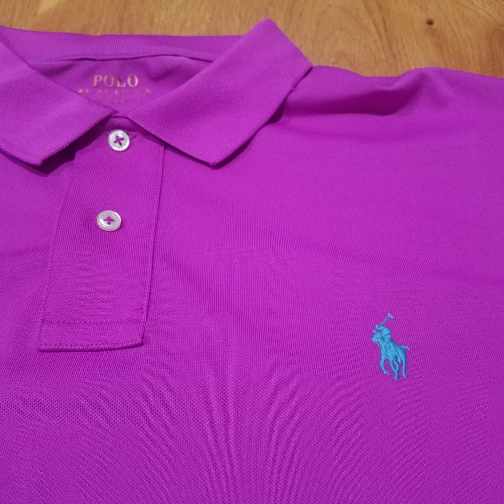 Purple Ralph Lauren Polo Performance Shirt XXL